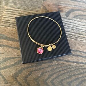 Alex and Ani October Birthstone Charm Bangle Bracelet